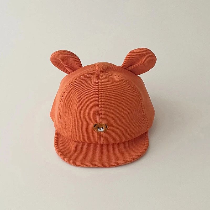 casquette bebe orange foncé confort exterieur