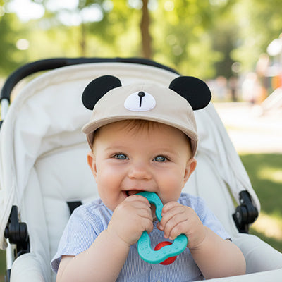 casquette bebe visière protectrice moment de jeu