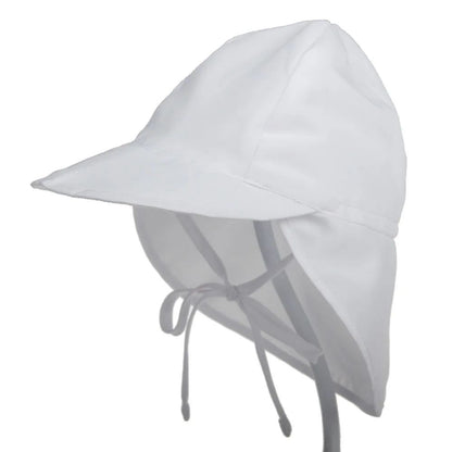 casquette enfant blanc bouclier uv