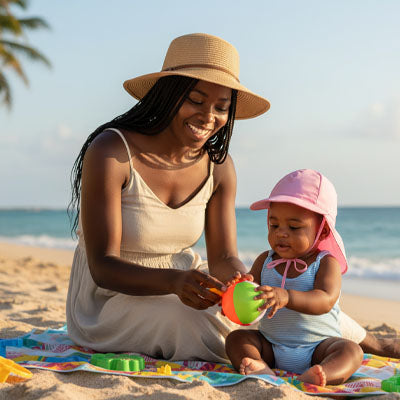 casquette enfant large visière protection soleil
