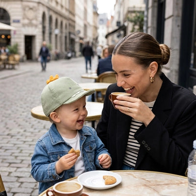 casquette pour bebe anti uv ajustable pause gourmande
