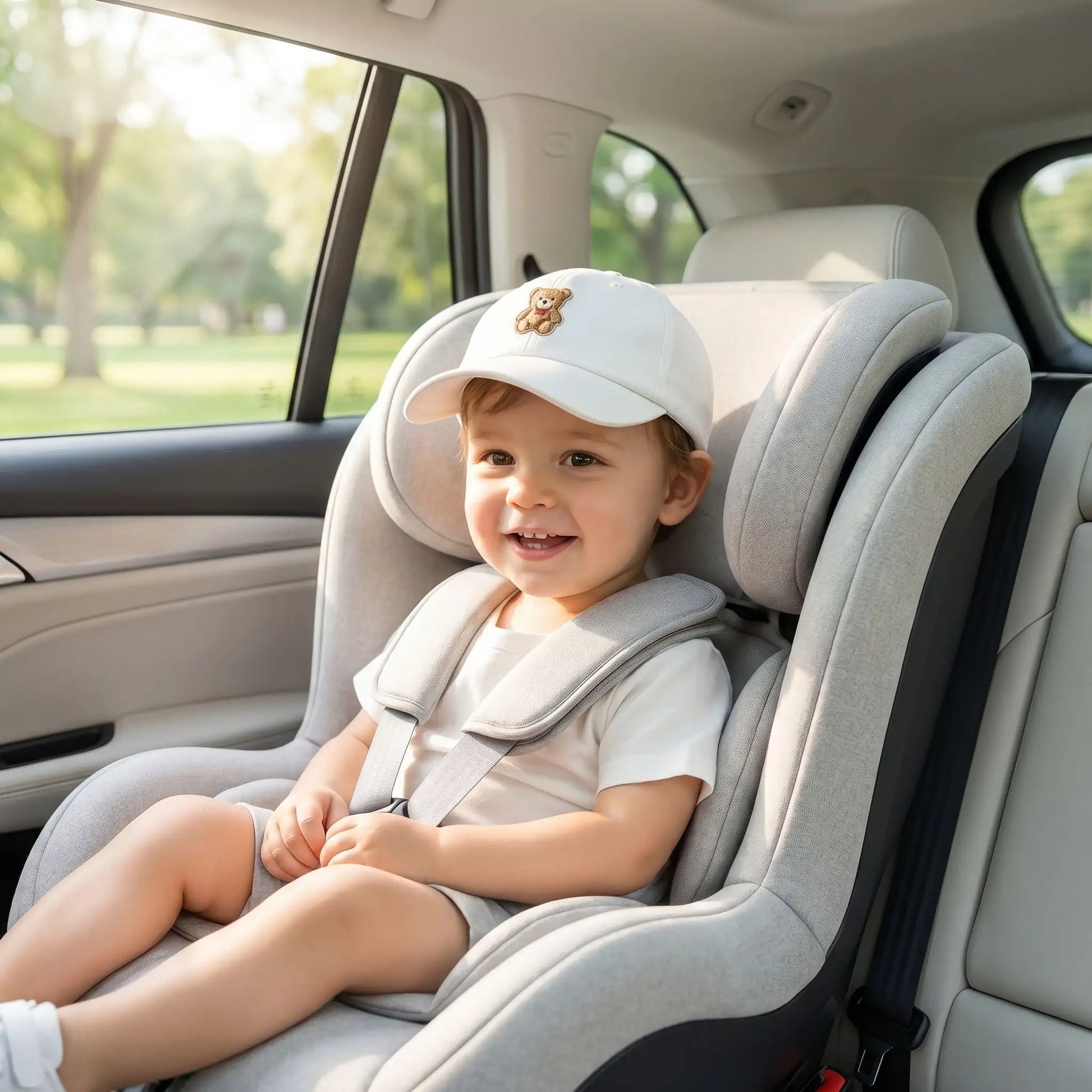 casquette pour bebe en promenade voiture