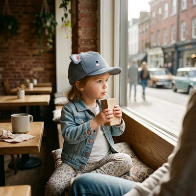 casquette pour bebe petit capitaine regard vers l'exterieur