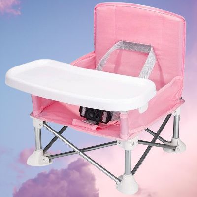 Chaise Pliante - BabyBoosterSeat™ - Rose - Mon Mini Voyageur