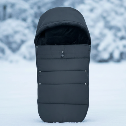 chanceliere bebe noir avec zip bidirectionnel
