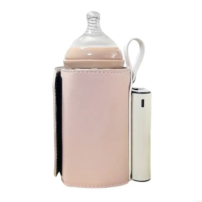 chauffe-biberon portable lait en balade rose