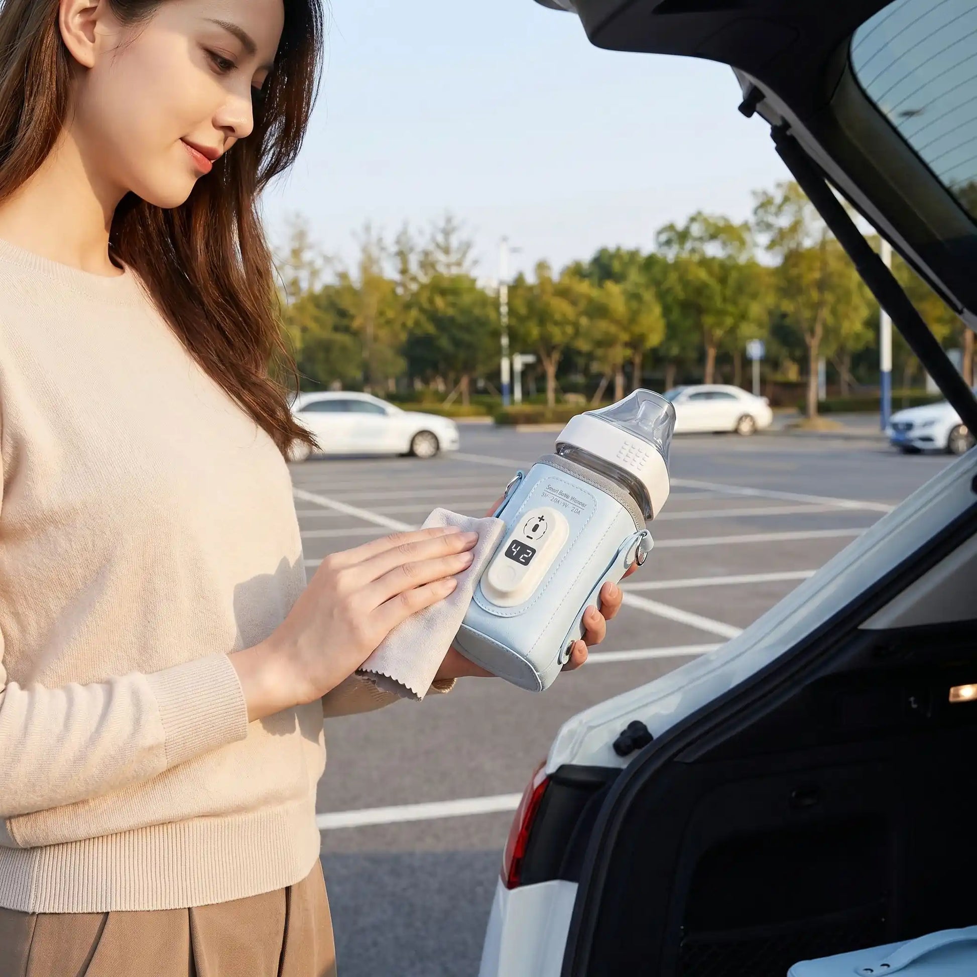 chauffe biberon portable matériau résistant autonome