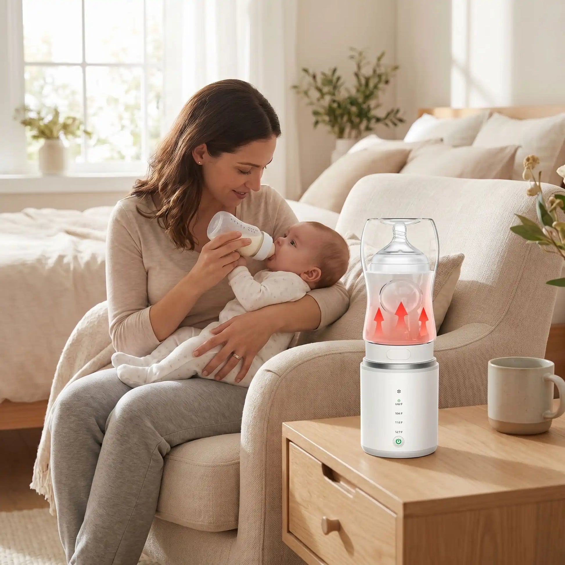 chauffe biberon sans fil lait minute arrêt automatique