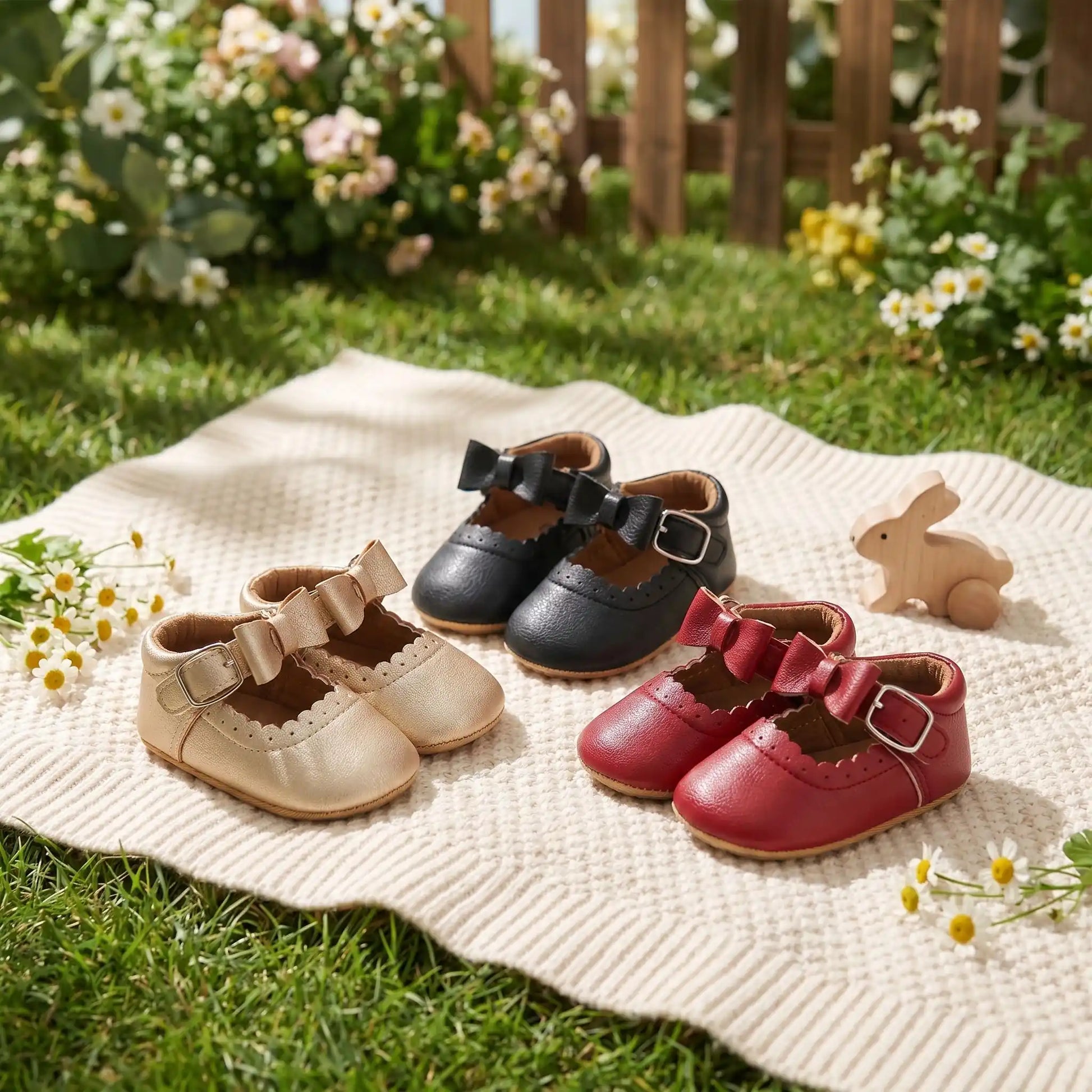 chaussure bebe fille antidérapante ajustable