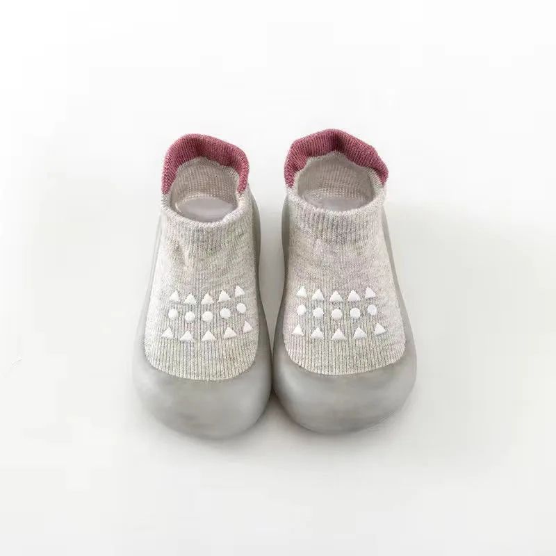 chaussure bebe gris souple