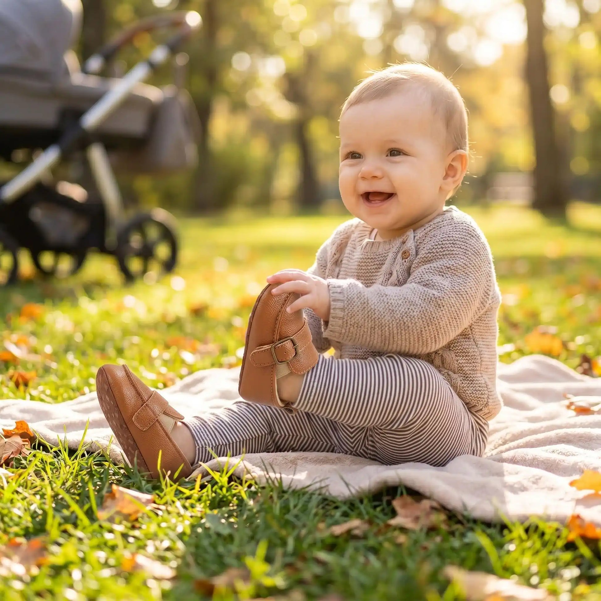 chaussure bebe premier pas utilité au parc par bébé