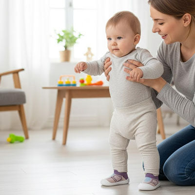 chaussure pour bébé confort et stabilité premiers pas avec maman