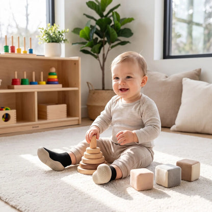 chaussure pour bebe confortable pour bebe jouant