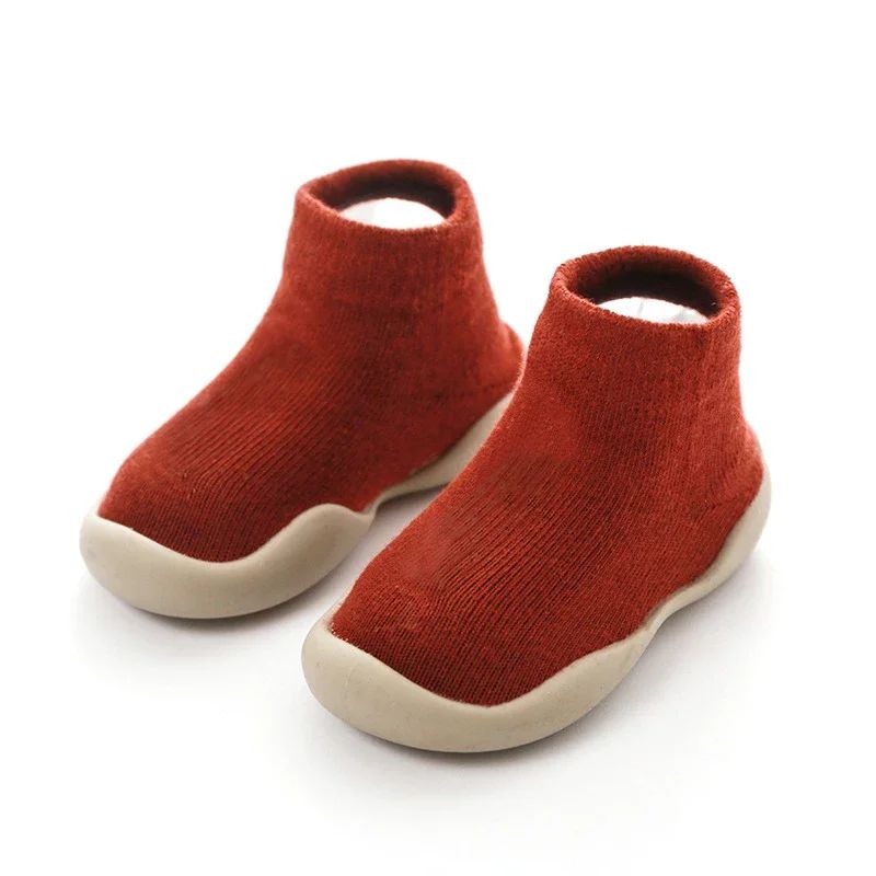 chaussure pour bebe rouge antidérapante
