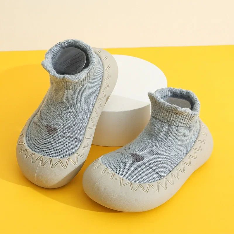 chaussure souple pour bébé bleu