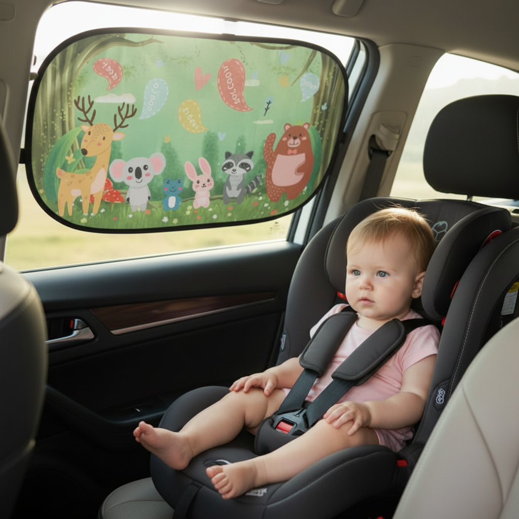 confort bébé avec pare soleil bebe voiture protection soleil