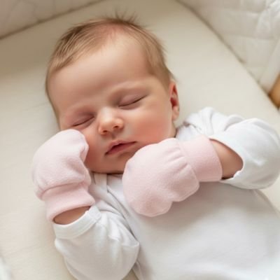 douceur bébé avec moufle bébé