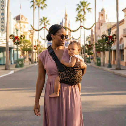 echarpe de portage maman bébé disney motif léopard