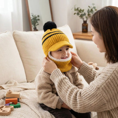 enfilage facile du cagoule bébé garçon jaune