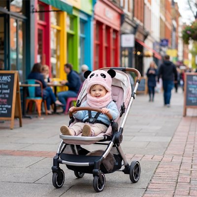 Enfilage facile du cagoule bebe rose