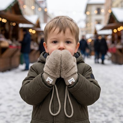 Moufle bébé avec protection complète