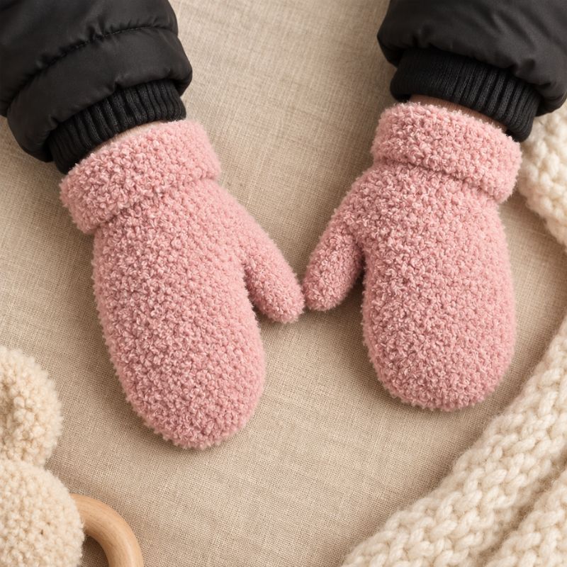 moufle bebe handshield rose