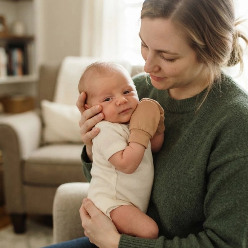 Moufle bébé naissance avec design esthétique