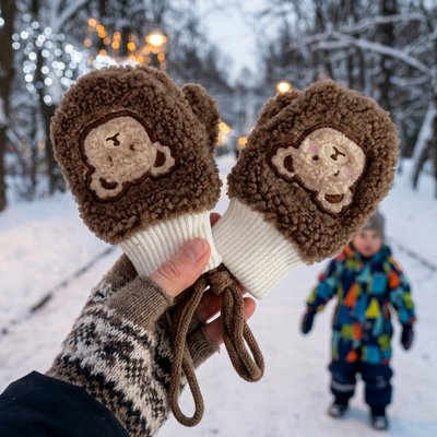 Moufle bébé respirante et douce