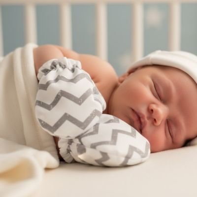 Moufles bébé avec matière douce et respirante