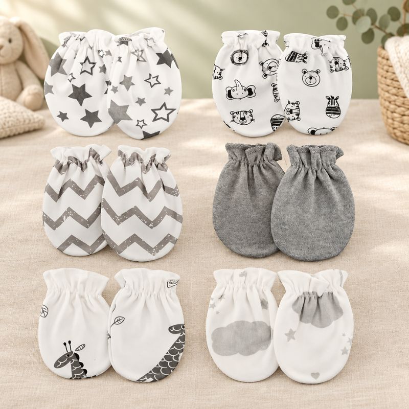 moufles bébé en lot de 6 paires
