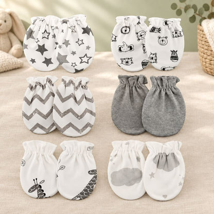 moufles bébé en lot de 6 paires