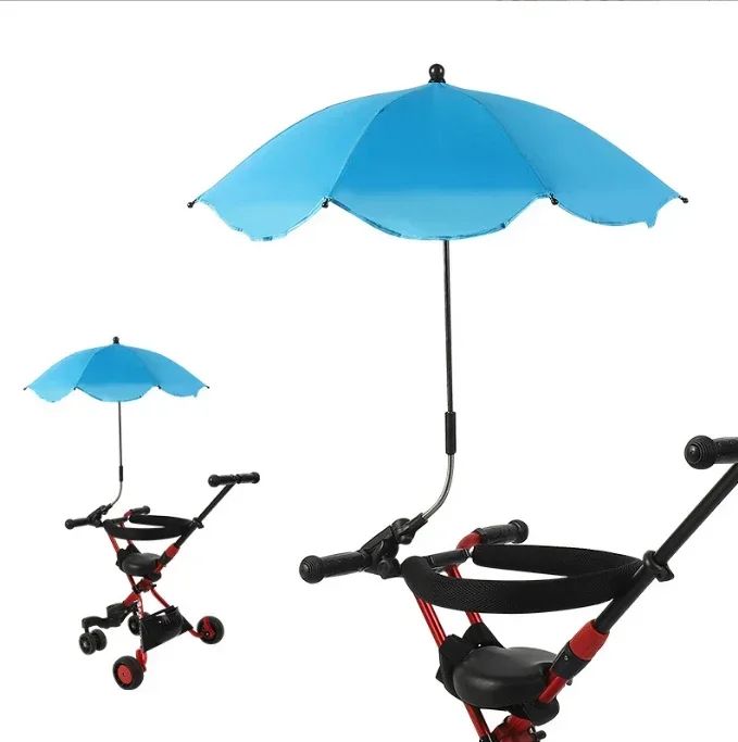 ombrelle pour poussette bleu protection solaire