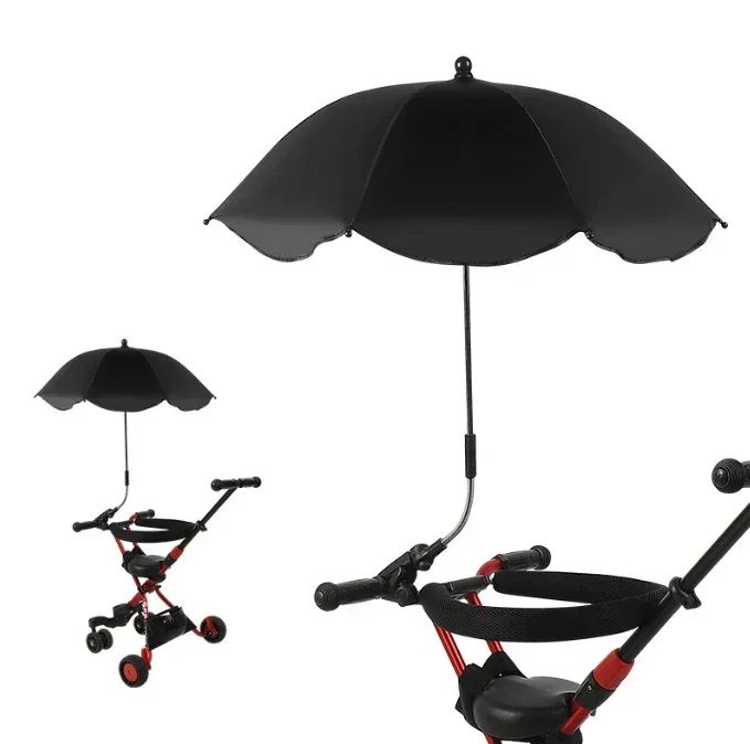 ombrelle pour poussette noir protection solaire