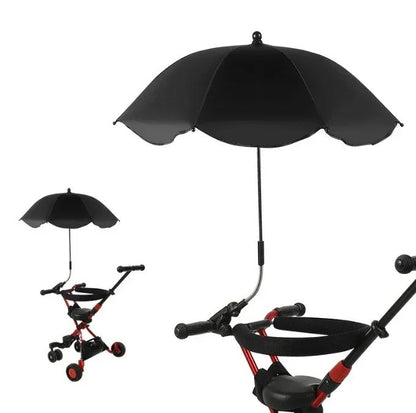 ombrelle pour poussette noir protection solaire