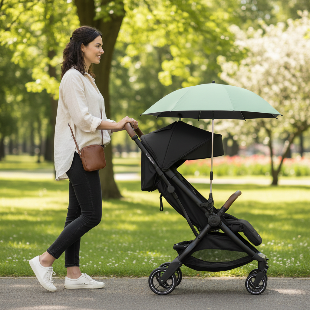 ombrelles pour poussettes protégeant bébé du soleil