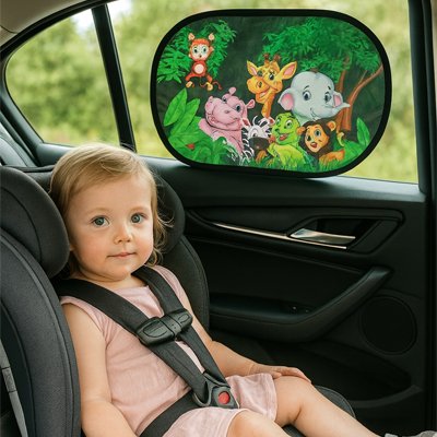 Pare soleil bébé voiture anti-uv avec bébé calme