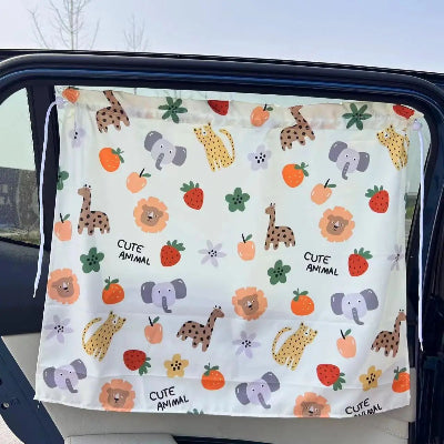pare voiture bebe bouclier soleil motif fruit
