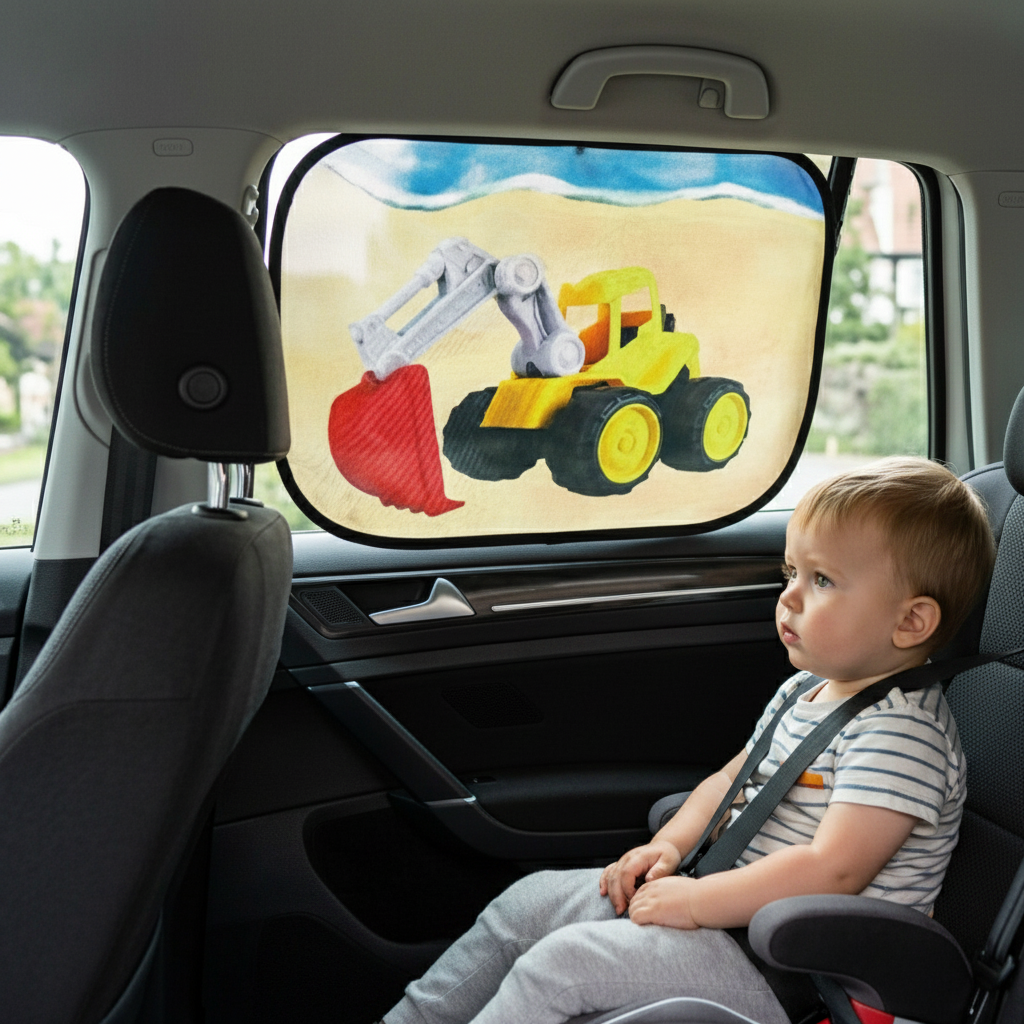 pare soleil voiture bébé confortable sur siège
