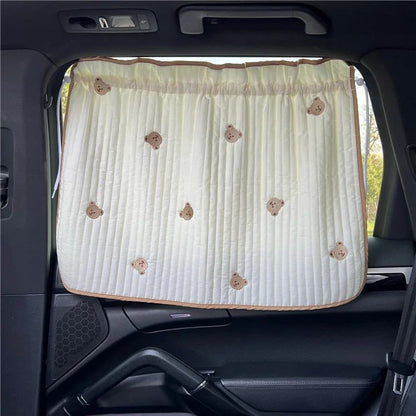 pare soleil voiture bébé design ours occultant pour fenêtre