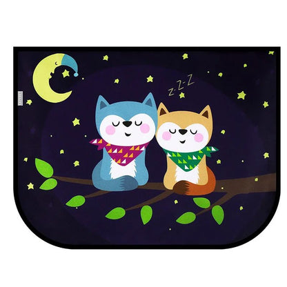 pare soleil voiture bébé protection UV avec motifs chats