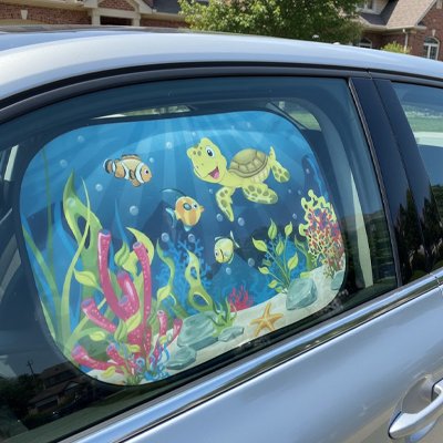 Pare soleil voiture pour bebe avec fixation rapide