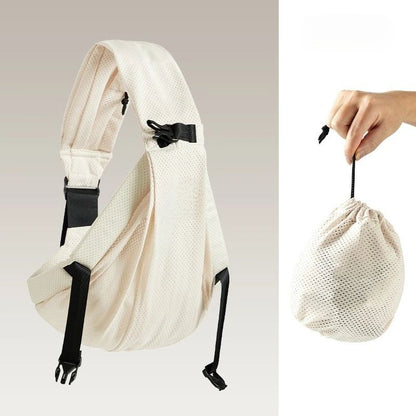 port bebe en echarpe confort optimal beige