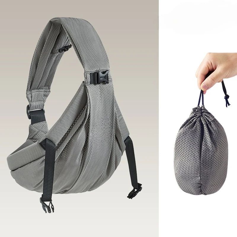 port bebe en echarpe confort optimal gris
