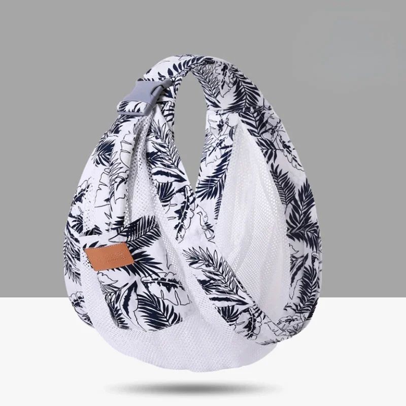 port bebe en echarpe doux contact noir blanc