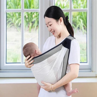 portage echarpe nouage gris pratique pour sortir