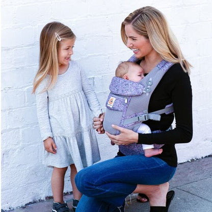 portage ventral bébé porte bébé breathbabybag mauve lavande