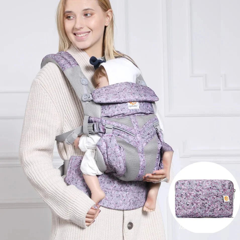 Porte Bébé - BreathBabyBag™ - Mauve Lavande - Mon Mini Voyageur