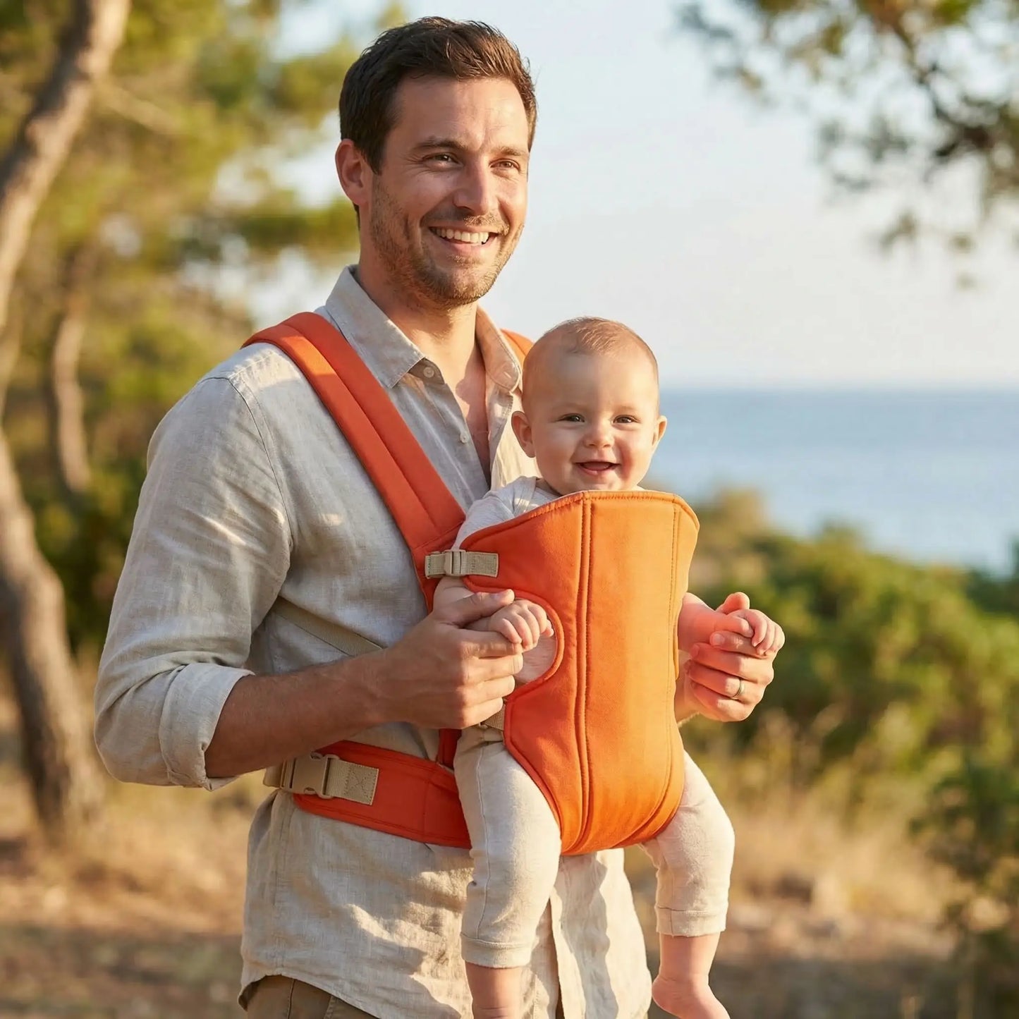 porte bebe des la naissance move orange promenade