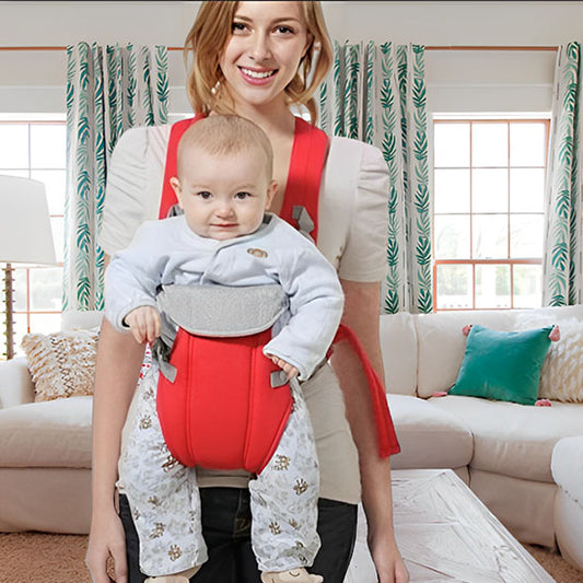 porte bebe des la naissance nova rouge position contre maman