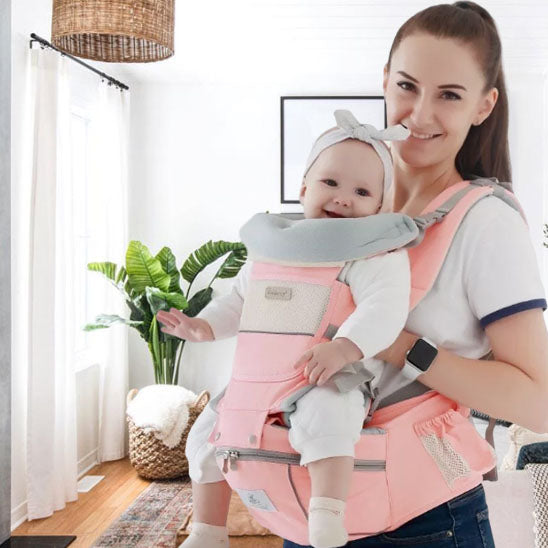porte bebe maman bébé heureux ergonomic rose